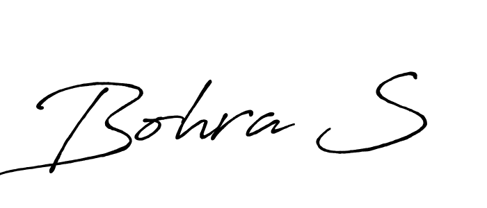 Use a signature maker to create a handwritten signature online. With this signature software, you can design (Antro_Vectra_Bolder) your own signature for name Bohra S. Bohra S signature style 7 images and pictures png