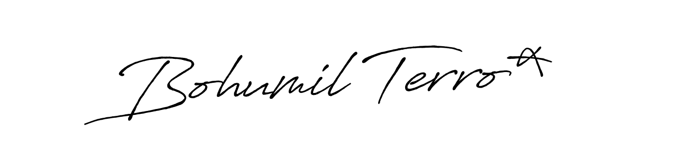It looks lik you need a new signature style for name Bohumil Terro*. Design unique handwritten (Antro_Vectra_Bolder) signature with our free signature maker in just a few clicks. Bohumil Terro* signature style 7 images and pictures png