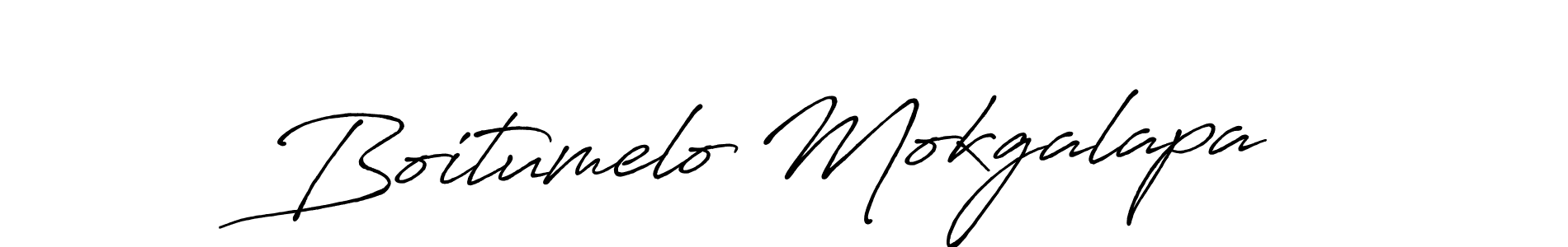 The best way (Antro_Vectra_Bolder) to make a short signature is to pick only two or three words in your name. The name Boitumelo Mokgalapa include a total of six letters. For converting this name. Boitumelo Mokgalapa signature style 7 images and pictures png