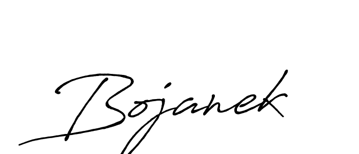 How to make Bojanek signature? Antro_Vectra_Bolder is a professional autograph style. Create handwritten signature for Bojanek name. Bojanek signature style 7 images and pictures png