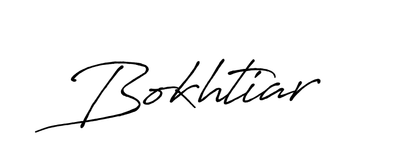 How to make Bokhtiar signature? Antro_Vectra_Bolder is a professional autograph style. Create handwritten signature for Bokhtiar name. Bokhtiar signature style 7 images and pictures png