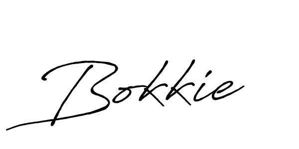 You should practise on your own different ways (Antro_Vectra_Bolder) to write your name (Bokkie) in signature. don't let someone else do it for you. Bokkie signature style 7 images and pictures png