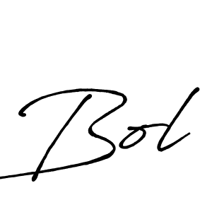 Bol stylish signature style. Best Handwritten Sign (Antro_Vectra_Bolder) for my name. Handwritten Signature Collection Ideas for my name Bol. Bol signature style 7 images and pictures png