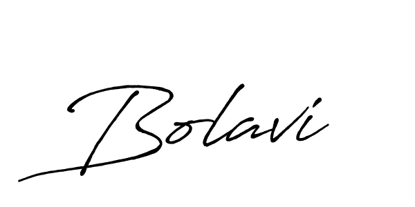 How to make Bolavi signature? Antro_Vectra_Bolder is a professional autograph style. Create handwritten signature for Bolavi name. Bolavi signature style 7 images and pictures png