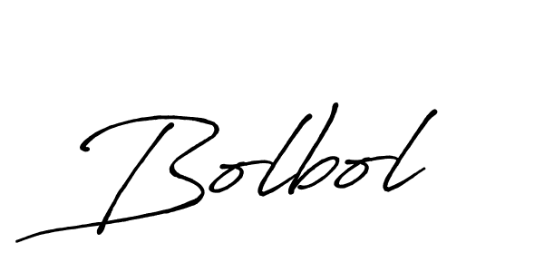 Use a signature maker to create a handwritten signature online. With this signature software, you can design (Antro_Vectra_Bolder) your own signature for name Bolbol. Bolbol signature style 7 images and pictures png