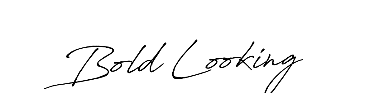 It looks lik you need a new signature style for name Bold Looking. Design unique handwritten (Antro_Vectra_Bolder) signature with our free signature maker in just a few clicks. Bold Looking signature style 7 images and pictures png