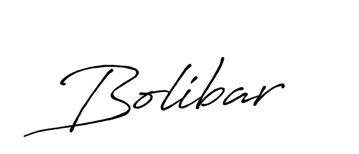 How to make Bolibar signature? Antro_Vectra_Bolder is a professional autograph style. Create handwritten signature for Bolibar name. Bolibar signature style 7 images and pictures png