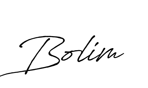 Bolim stylish signature style. Best Handwritten Sign (Antro_Vectra_Bolder) for my name. Handwritten Signature Collection Ideas for my name Bolim. Bolim signature style 7 images and pictures png