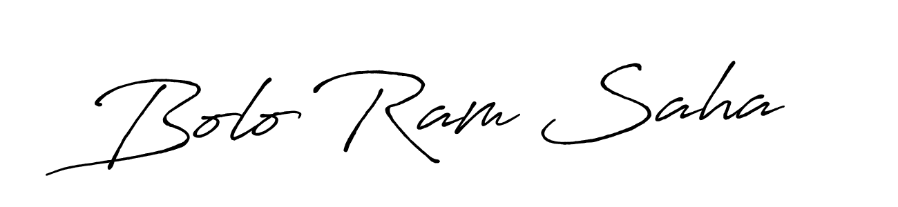 Design your own signature with our free online signature maker. With this signature software, you can create a handwritten (Antro_Vectra_Bolder) signature for name Bolo Ram Saha. Bolo Ram Saha signature style 7 images and pictures png