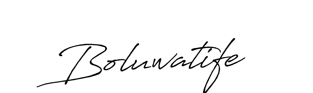 How to make Boluwatife signature? Antro_Vectra_Bolder is a professional autograph style. Create handwritten signature for Boluwatife name. Boluwatife signature style 7 images and pictures png