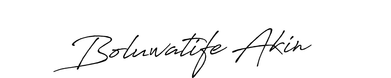 The best way (Antro_Vectra_Bolder) to make a short signature is to pick only two or three words in your name. The name Boluwatife Akin include a total of six letters. For converting this name. Boluwatife Akin signature style 7 images and pictures png