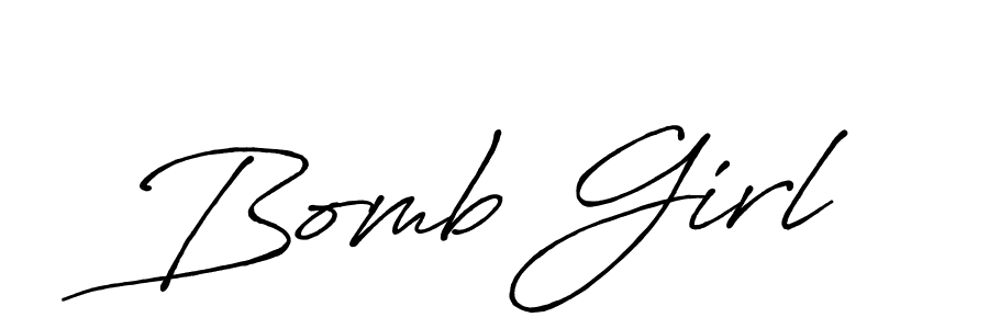 It looks lik you need a new signature style for name Bomb Girl. Design unique handwritten (Antro_Vectra_Bolder) signature with our free signature maker in just a few clicks. Bomb Girl signature style 7 images and pictures png