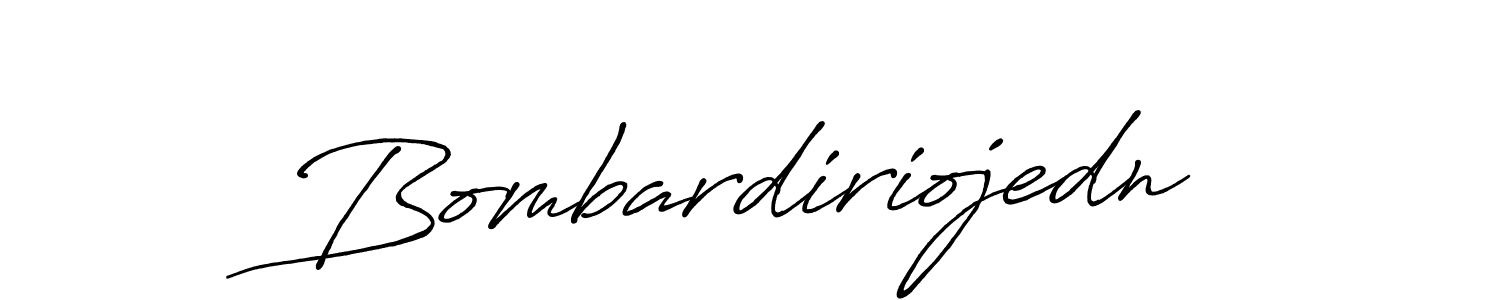 How to make Bombardiriojedn name signature. Use Antro_Vectra_Bolder style for creating short signs online. This is the latest handwritten sign. Bombardiriojedn signature style 7 images and pictures png
