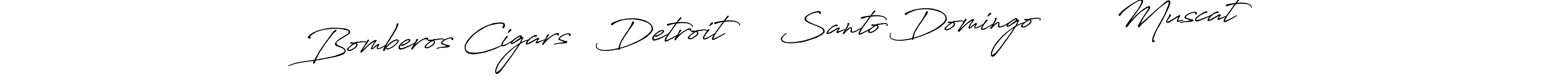 Design your own signature with our free online signature maker. With this signature software, you can create a handwritten (Antro_Vectra_Bolder) signature for name Bomberos Cigars   Detroit     Santo Domingo        Muscat. Bomberos Cigars   Detroit     Santo Domingo        Muscat signature style 7 images and pictures png