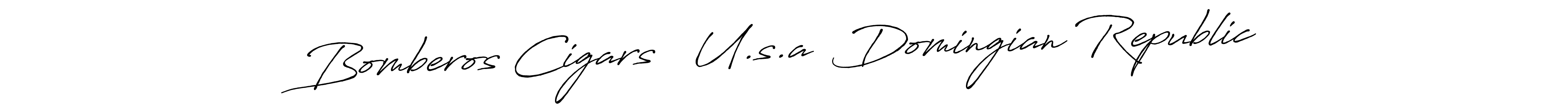 Antro_Vectra_Bolder is a professional signature style that is perfect for those who want to add a touch of class to their signature. It is also a great choice for those who want to make their signature more unique. Get Bomberos Cigars   U.s.a  Domingian Republic name to fancy signature for free. Bomberos Cigars   U.s.a  Domingian Republic signature style 7 images and pictures png