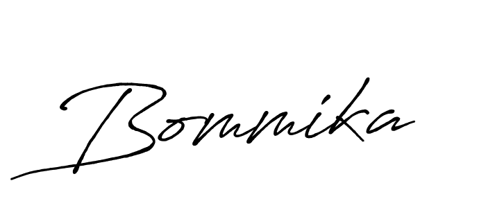 Similarly Antro_Vectra_Bolder is the best handwritten signature design. Signature creator online .You can use it as an online autograph creator for name Bommika. Bommika signature style 7 images and pictures png