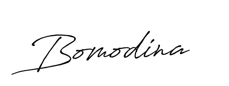 Bomodina stylish signature style. Best Handwritten Sign (Antro_Vectra_Bolder) for my name. Handwritten Signature Collection Ideas for my name Bomodina. Bomodina signature style 7 images and pictures png