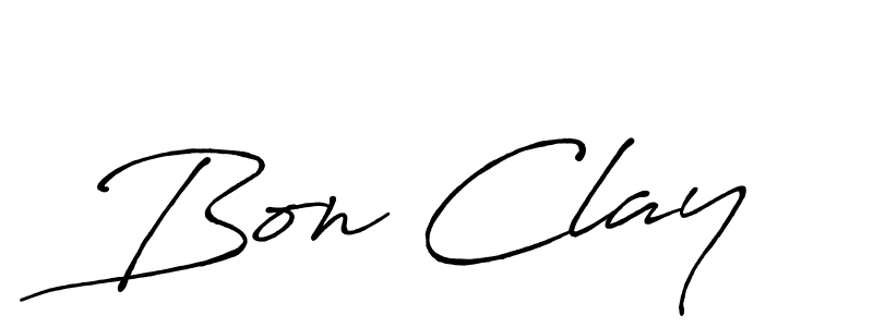 Bon Clay stylish signature style. Best Handwritten Sign (Antro_Vectra_Bolder) for my name. Handwritten Signature Collection Ideas for my name Bon Clay. Bon Clay signature style 7 images and pictures png