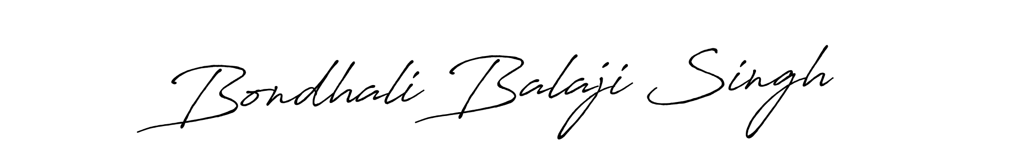 You can use this online signature creator to create a handwritten signature for the name Bondhali Balaji Singh. This is the best online autograph maker. Bondhali Balaji Singh signature style 7 images and pictures png