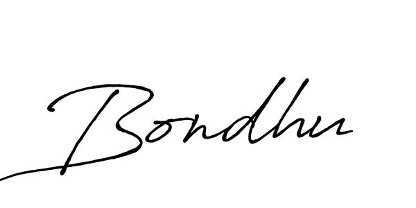 Once you've used our free online signature maker to create your best signature Antro_Vectra_Bolder style, it's time to enjoy all of the benefits that Bondhu name signing documents. Bondhu signature style 7 images and pictures png