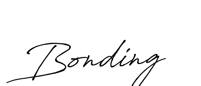 Bonding stylish signature style. Best Handwritten Sign (Antro_Vectra_Bolder) for my name. Handwritten Signature Collection Ideas for my name Bonding. Bonding signature style 7 images and pictures png