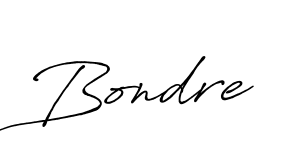 Also we have Bondre name is the best signature style. Create professional handwritten signature collection using Antro_Vectra_Bolder autograph style. Bondre signature style 7 images and pictures png