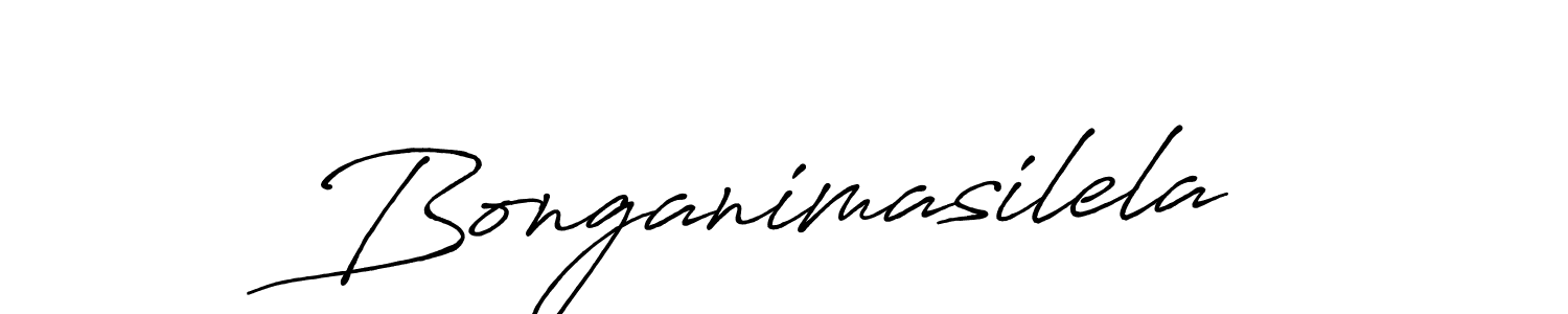 Create a beautiful signature design for name Bonganimasilela. With this signature (Antro_Vectra_Bolder) fonts, you can make a handwritten signature for free. Bonganimasilela signature style 7 images and pictures png