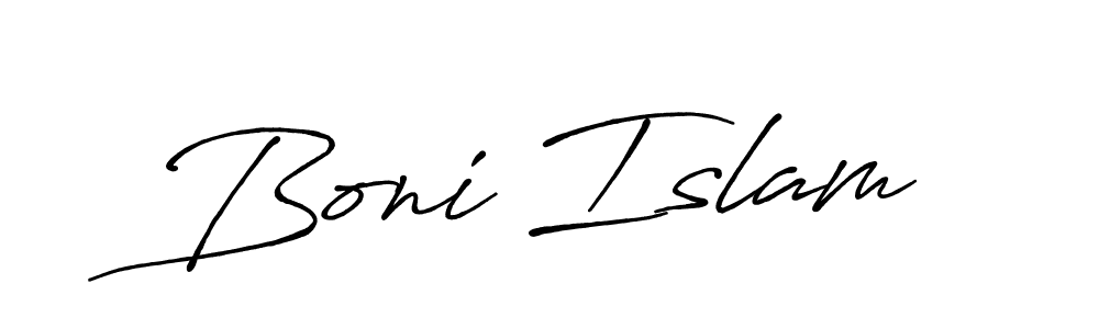 It looks lik you need a new signature style for name Boni Islam. Design unique handwritten (Antro_Vectra_Bolder) signature with our free signature maker in just a few clicks. Boni Islam signature style 7 images and pictures png