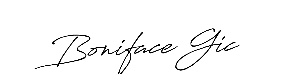 Use a signature maker to create a handwritten signature online. With this signature software, you can design (Antro_Vectra_Bolder) your own signature for name Boniface Gic. Boniface Gic signature style 7 images and pictures png