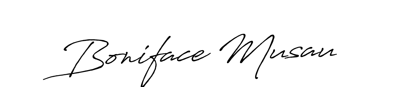 if you are searching for the best signature style for your name Boniface Musau. so please give up your signature search. here we have designed multiple signature styles  using Antro_Vectra_Bolder. Boniface Musau signature style 7 images and pictures png