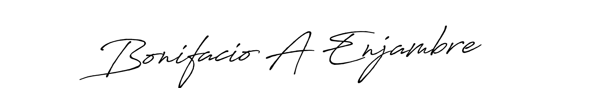 Design your own signature with our free online signature maker. With this signature software, you can create a handwritten (Antro_Vectra_Bolder) signature for name Bonifacio A Enjambre. Bonifacio A Enjambre signature style 7 images and pictures png