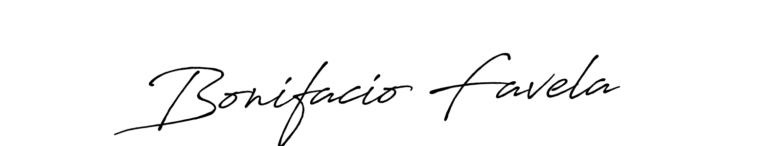 Create a beautiful signature design for name Bonifacio Favela. With this signature (Antro_Vectra_Bolder) fonts, you can make a handwritten signature for free. Bonifacio Favela signature style 7 images and pictures png