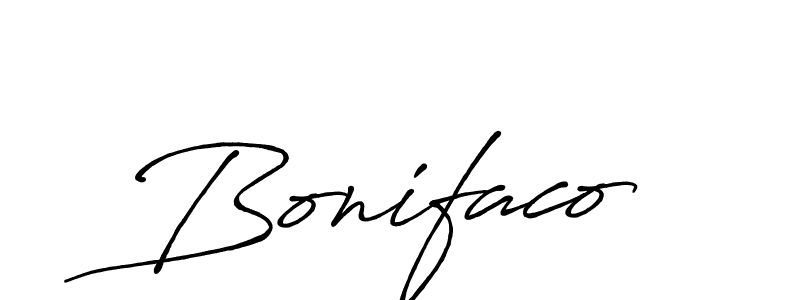 Design your own signature with our free online signature maker. With this signature software, you can create a handwritten (Antro_Vectra_Bolder) signature for name Bonifaco. Bonifaco signature style 7 images and pictures png