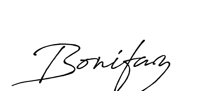 How to make Bonifaz signature? Antro_Vectra_Bolder is a professional autograph style. Create handwritten signature for Bonifaz name. Bonifaz signature style 7 images and pictures png