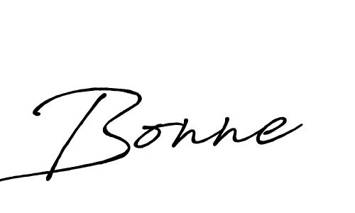 Bonne stylish signature style. Best Handwritten Sign (Antro_Vectra_Bolder) for my name. Handwritten Signature Collection Ideas for my name Bonne. Bonne signature style 7 images and pictures png