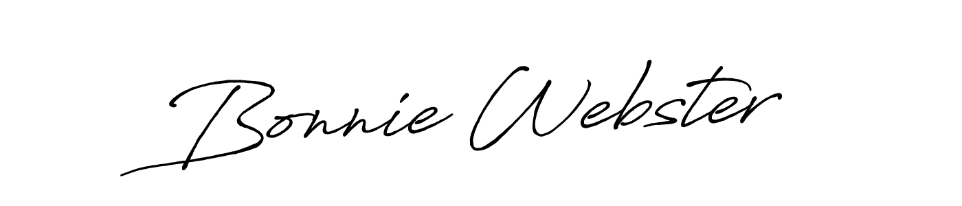 Create a beautiful signature design for name Bonnie Webster. With this signature (Antro_Vectra_Bolder) fonts, you can make a handwritten signature for free. Bonnie Webster signature style 7 images and pictures png