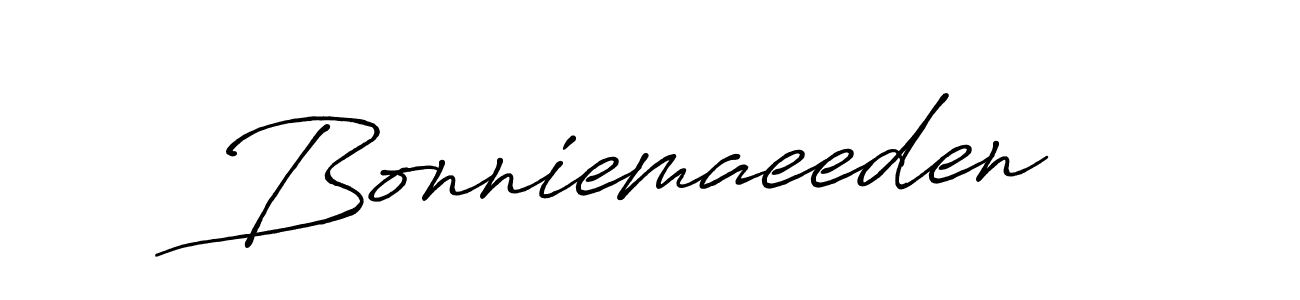 Make a beautiful signature design for name Bonniemaeeden. With this signature (Antro_Vectra_Bolder) style, you can create a handwritten signature for free. Bonniemaeeden signature style 7 images and pictures png