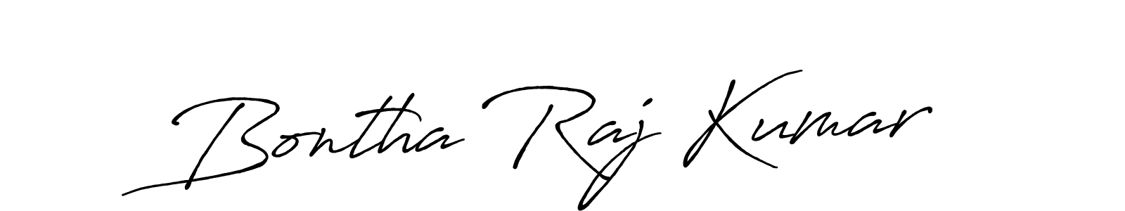 How to make Bontha Raj Kumar signature? Antro_Vectra_Bolder is a professional autograph style. Create handwritten signature for Bontha Raj Kumar name. Bontha Raj Kumar signature style 7 images and pictures png