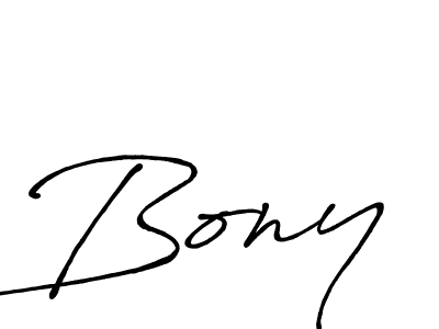 How to make Bony signature? Antro_Vectra_Bolder is a professional autograph style. Create handwritten signature for Bony name. Bony signature style 7 images and pictures png