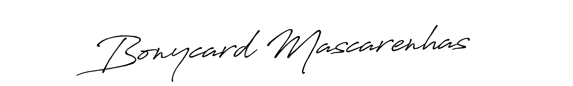 The best way (Antro_Vectra_Bolder) to make a short signature is to pick only two or three words in your name. The name Bonycard Mascarenhas include a total of six letters. For converting this name. Bonycard Mascarenhas signature style 7 images and pictures png