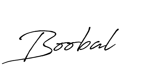 Create a beautiful signature design for name Boobal. With this signature (Antro_Vectra_Bolder) fonts, you can make a handwritten signature for free. Boobal signature style 7 images and pictures png