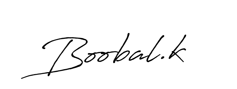 How to make Boobal.k name signature. Use Antro_Vectra_Bolder style for creating short signs online. This is the latest handwritten sign. Boobal.k signature style 7 images and pictures png