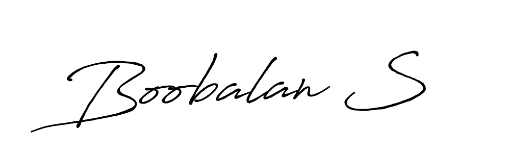 Also we have Boobalan S name is the best signature style. Create professional handwritten signature collection using Antro_Vectra_Bolder autograph style. Boobalan S signature style 7 images and pictures png