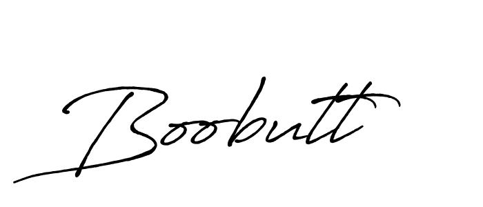 Design your own signature with our free online signature maker. With this signature software, you can create a handwritten (Antro_Vectra_Bolder) signature for name Boobutt. Boobutt signature style 7 images and pictures png