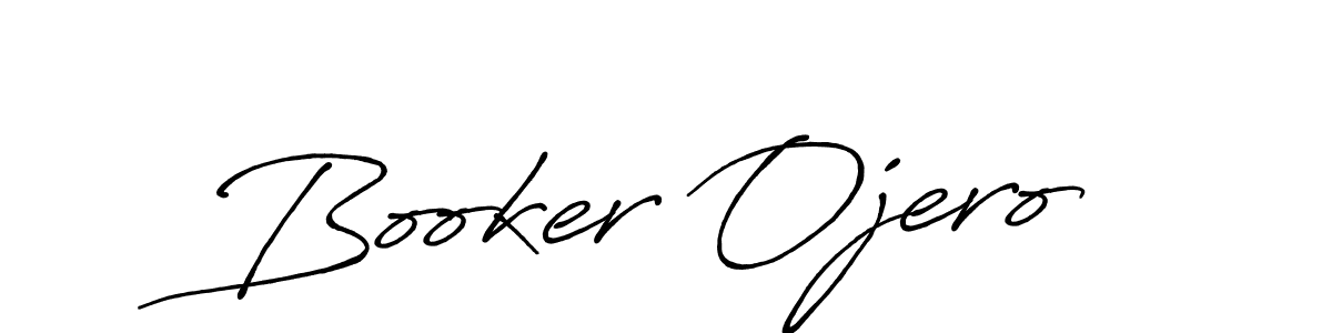 Make a beautiful signature design for name Booker Ojero. With this signature (Antro_Vectra_Bolder) style, you can create a handwritten signature for free. Booker Ojero signature style 7 images and pictures png