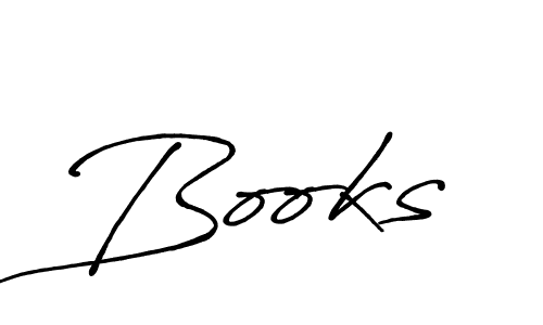 Make a beautiful signature design for name Books. With this signature (Antro_Vectra_Bolder) style, you can create a handwritten signature for free. Books signature style 7 images and pictures png