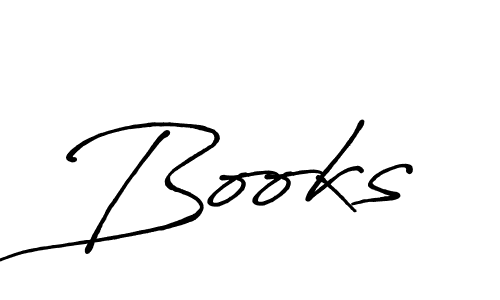 Make a beautiful signature design for name Books. With this signature (Antro_Vectra_Bolder) style, you can create a handwritten signature for free. Books signature style 7 images and pictures png