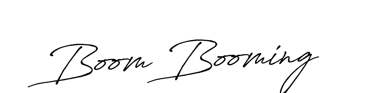 Make a beautiful signature design for name Boom Booming. With this signature (Antro_Vectra_Bolder) style, you can create a handwritten signature for free. Boom Booming signature style 7 images and pictures png
