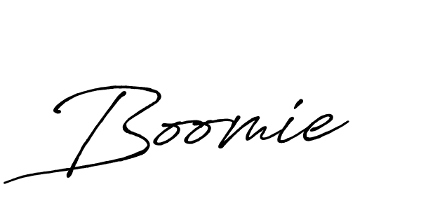 How to make Boomie signature? Antro_Vectra_Bolder is a professional autograph style. Create handwritten signature for Boomie name. Boomie signature style 7 images and pictures png