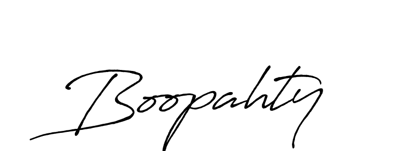 Boopahty stylish signature style. Best Handwritten Sign (Antro_Vectra_Bolder) for my name. Handwritten Signature Collection Ideas for my name Boopahty. Boopahty signature style 7 images and pictures png